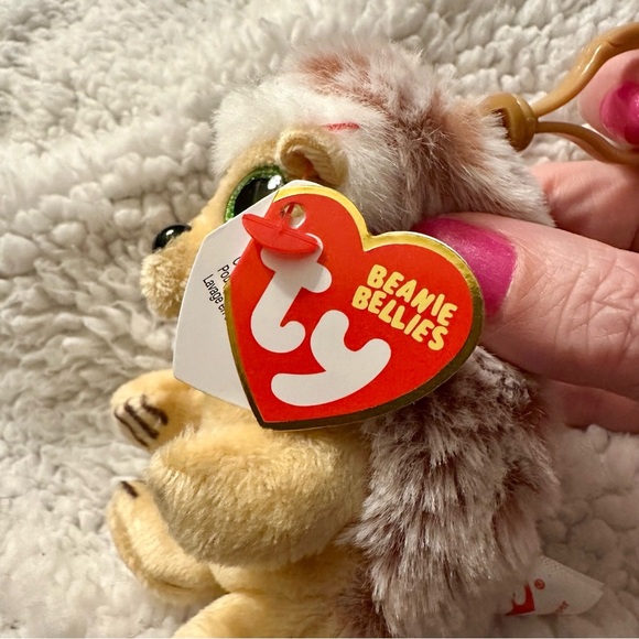 Ty Plush Hedgehog “Bumper” Bag Charm Key Chain NWT - Picture 4 of 14
